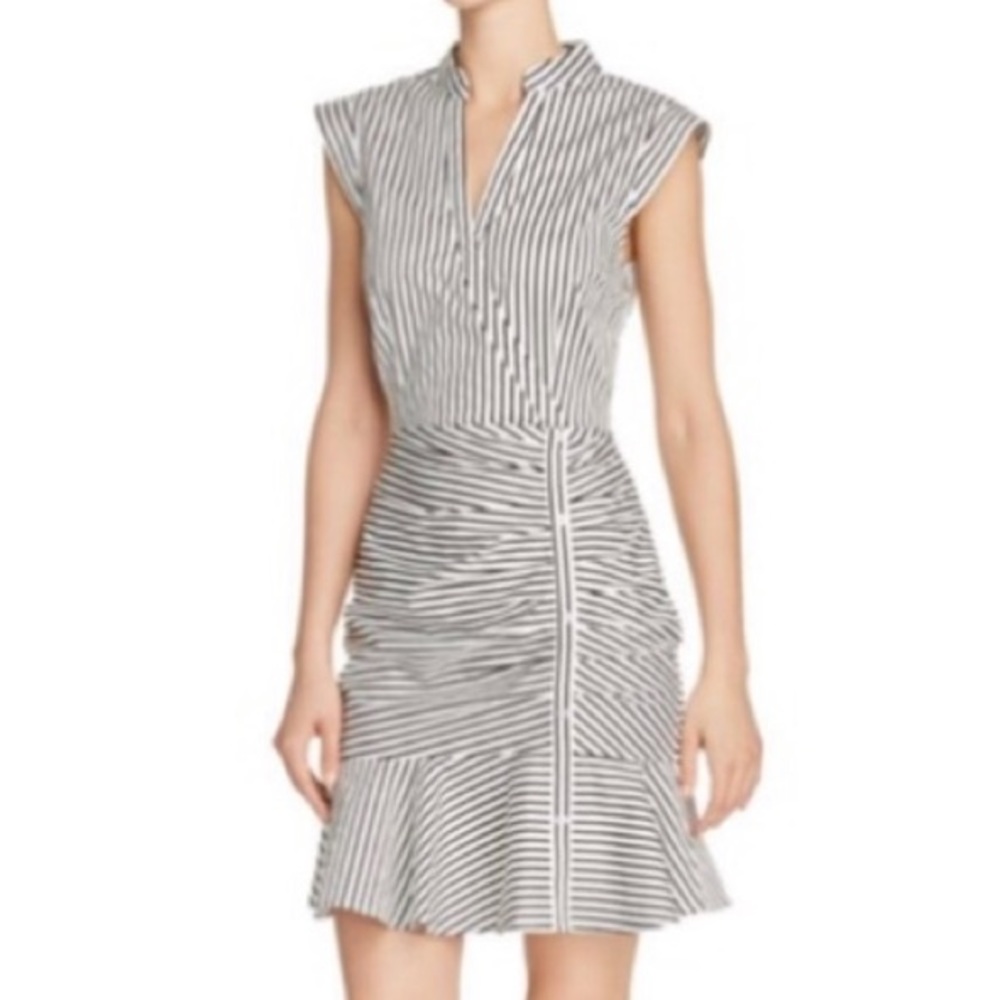 NWOT Lucy Paris kimmy  Ruched  dress blue SZ XS